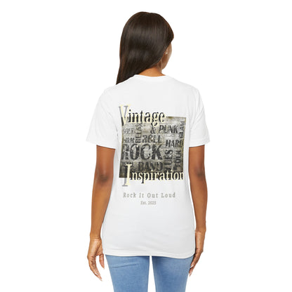Vintage Rock Band Graphic Tee — "Vintage Inspiration: Rock It Out Loud"