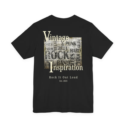 Vintage Rock Band Graphic Tee — "Vintage Inspiration: Rock It Out Loud"