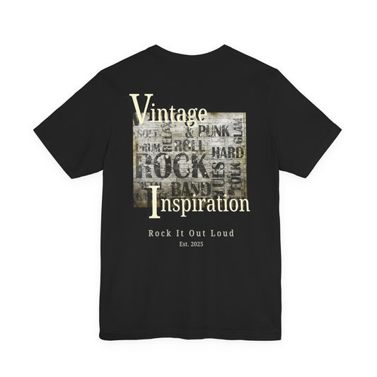 Vintage Rock Band Graphic Tee — "Vintage Inspiration: Rock It Out Loud"