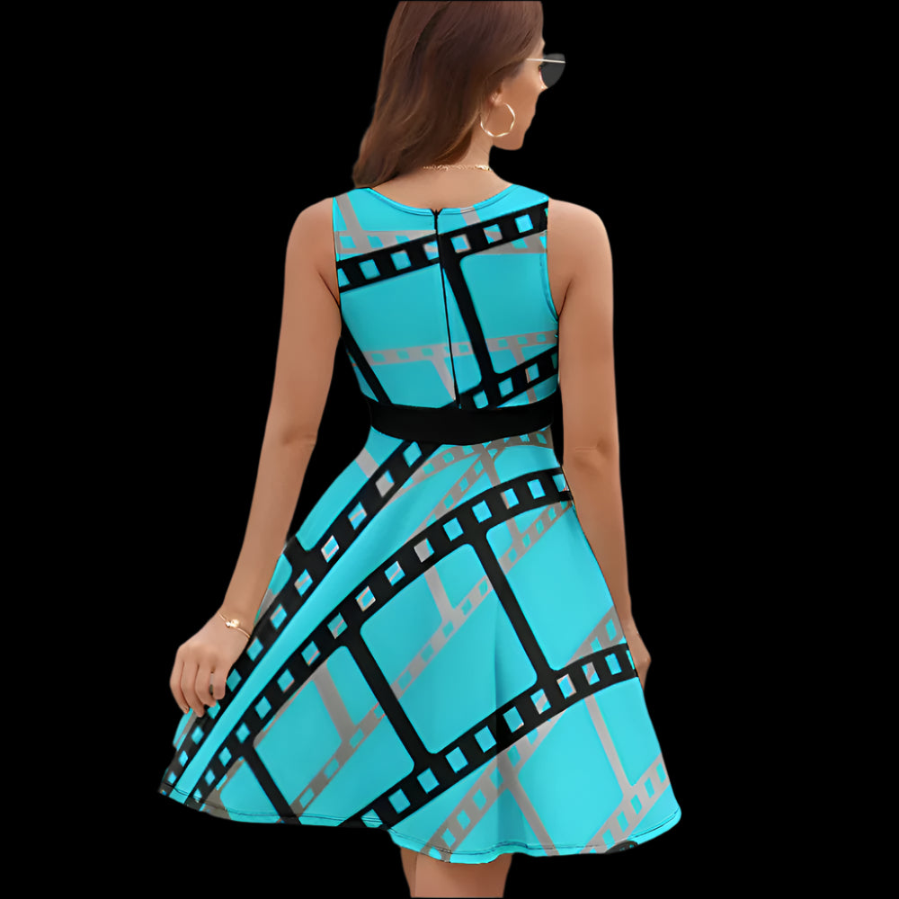 Forever Film Sleeveless High Waist V-Neck Dress - Available in 3 Colors