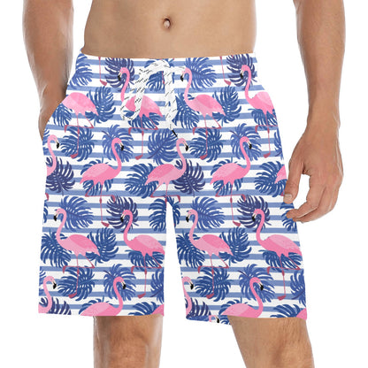 Rockin Flamingos Mid Length Swimming Trunks/Beach Shorts for Men
