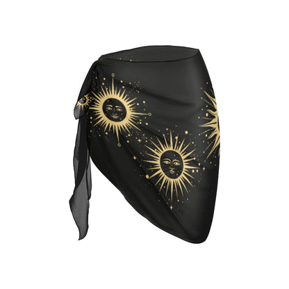 Golden Sun Tie Waist Beach Sarong Wrap/Cover-up