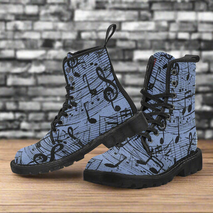 Rock The Music - Women's Lace Up Boots - Available in 3 Colors
