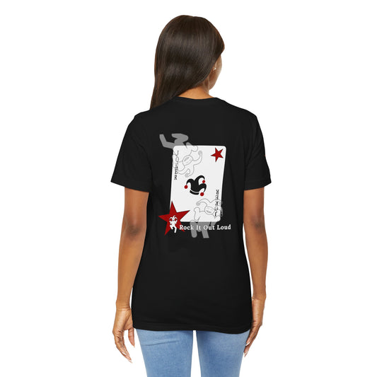Rock It Out Loud Joker Card Unisex T‑Shirt
