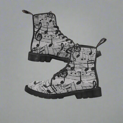 Rock The Music - Women's Lace Up Boots - Available in 3 Colors