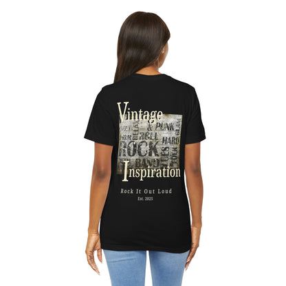 Vintage Rock Band Graphic Tee — "Vintage Inspiration: Rock It Out Loud"