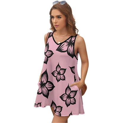 Rockin Flowers Tank Top Dress - Available in 4 Colors