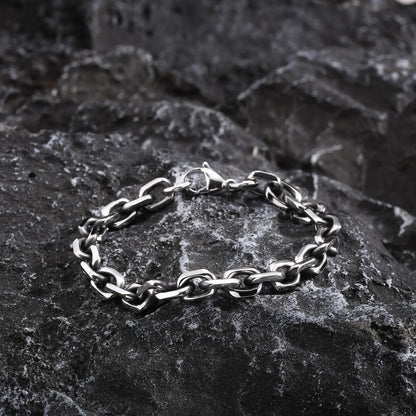 Vintage Cable Chain Link Bracelet-Stainless Steel