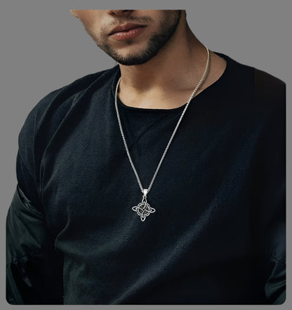 Vintage Celtic Knot Stainless Steel Necklace