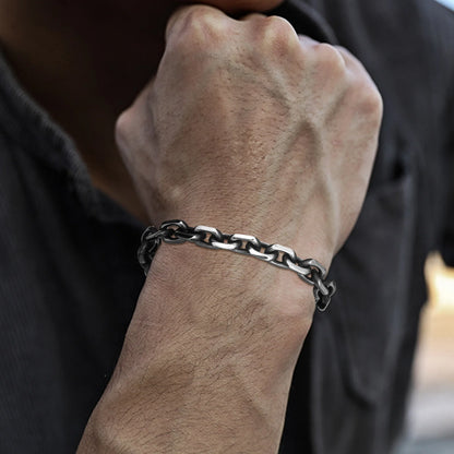 Vintage Cable Chain Link Bracelet-Stainless Steel