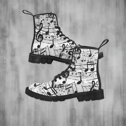 Rock The Music - Women's Lace Up Boots - Available in 3 Colors
