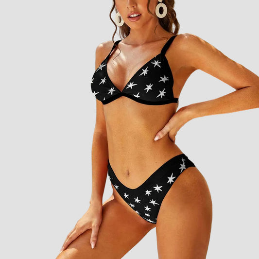 Star Bam Sexy Two Piece Bikini Swimsuit