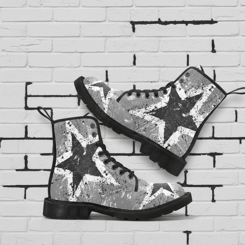 Vintage Star - Women's Lace Up Boots
