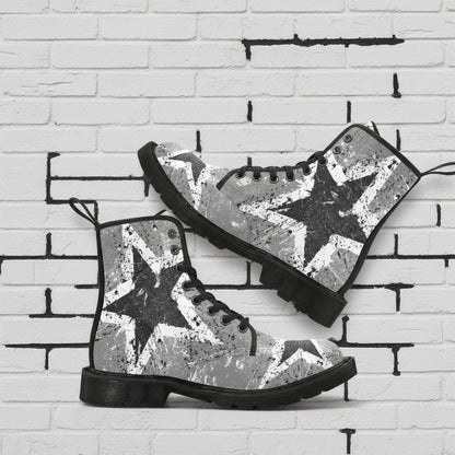 Vintage Star - Women's Lace Up Boots
