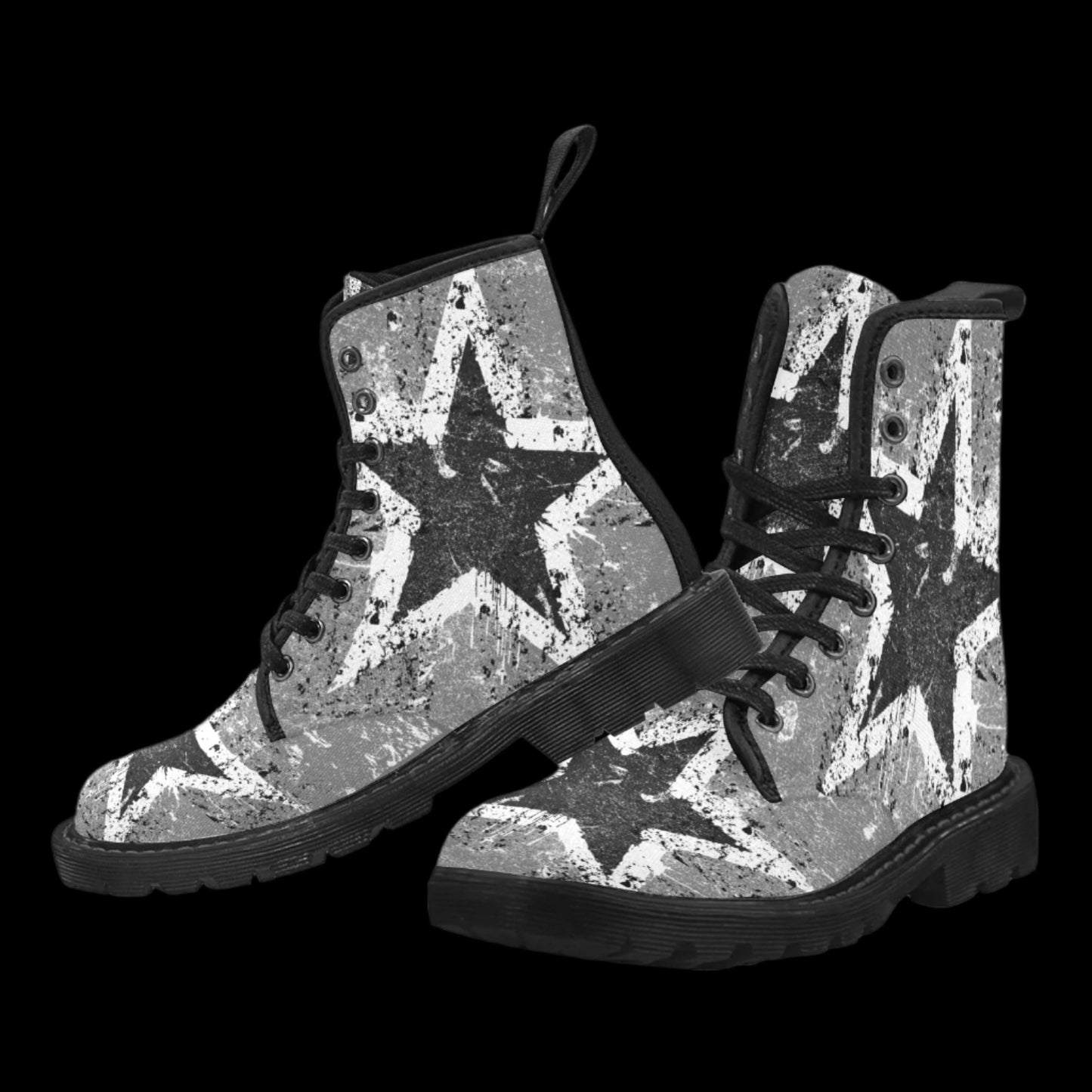 Vintage Star - Women's Lace Up Boots