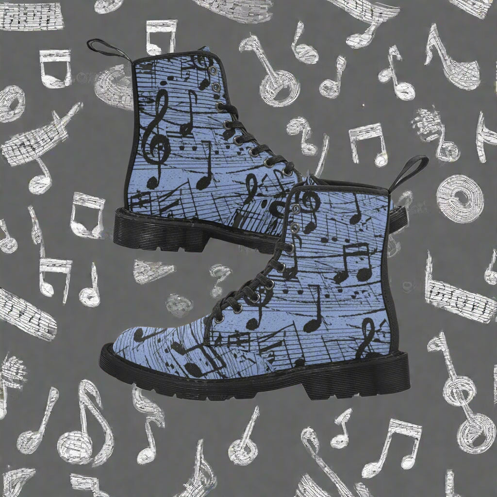 Rock The Music - Women's Lace Up Boots - Available in 3 Colors