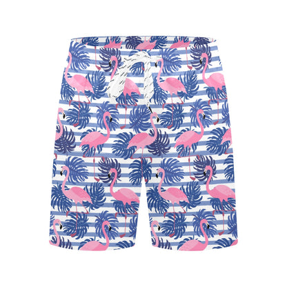 Rockin Flamingos Mid Length Swimming Trunks/Beach Shorts for Men