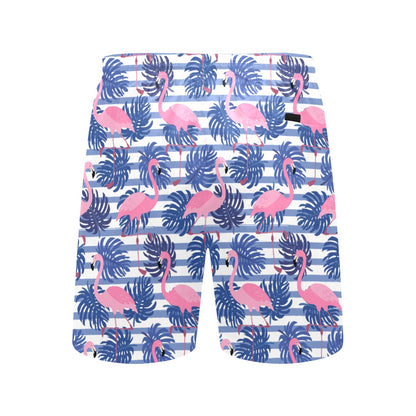 Rockin Flamingos Mid Length Swimming Trunks/Beach Shorts for Men